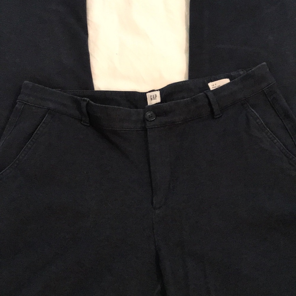 Gap Wide Leg Navy Trouser-12 tall - Picture 2 of 6